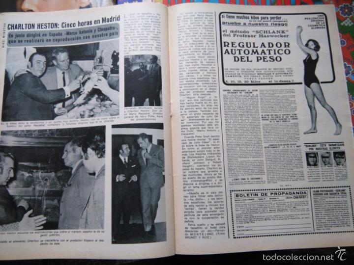 Coleccionismo de Revistas y Peri&oacute;dicos: recorte CHARLTON HESTON EN MADRID