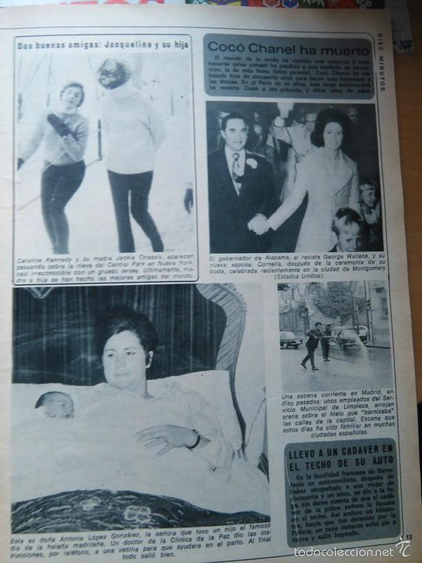 Colecionismo de Revistas e Jornais: RECORTE GEORGE WALLACE CAROLINE KENNEDY JACKIE ONASSIS JACQUELINE