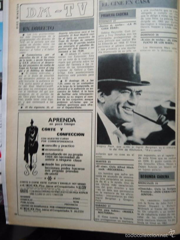 Coleccionismo de revistas y peri&oacute;dicos: recorte GREGORY PECK - Foto 1