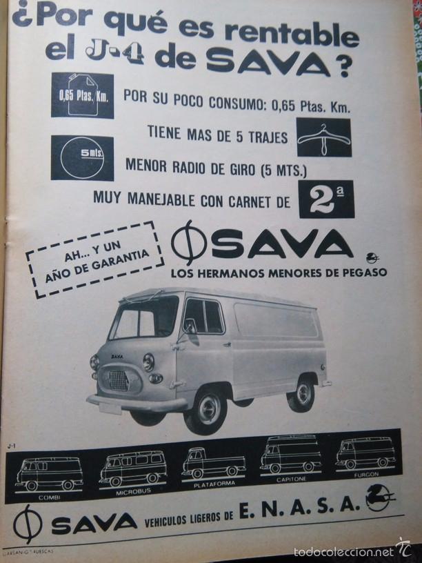 Coleccionismo de revistas y peri&oacute;dicos: recorte ANUNCIO CAMIONES PEGASO ENASA SAVA