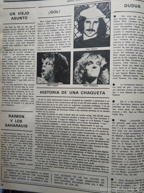 Coleccionismo de Revistas y Peri&oacute;dicos: recorte mick jagger paul simon peter frampton