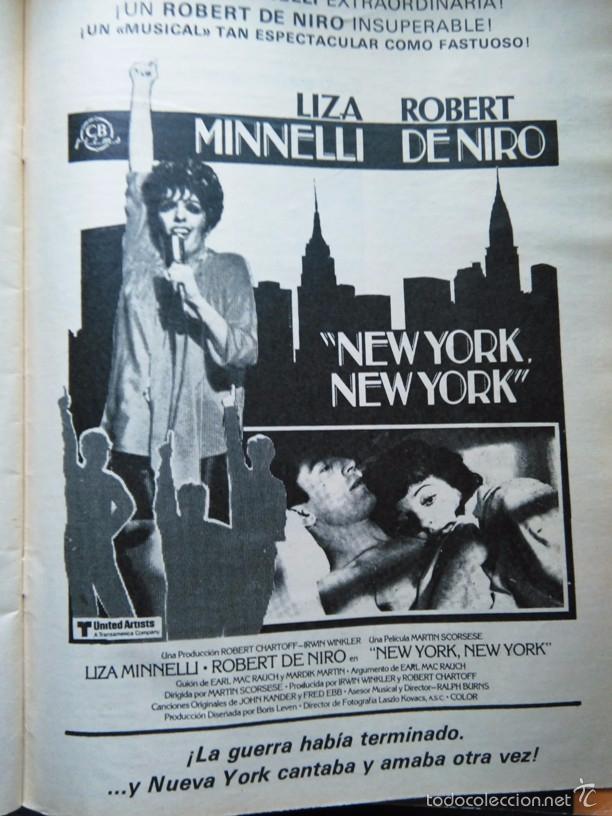 Coleccionismo de Revistas y Peri&oacute;dicos: recorte ROBERT DE NIRO LIZA MINELLI NEW YORK NEW YORK