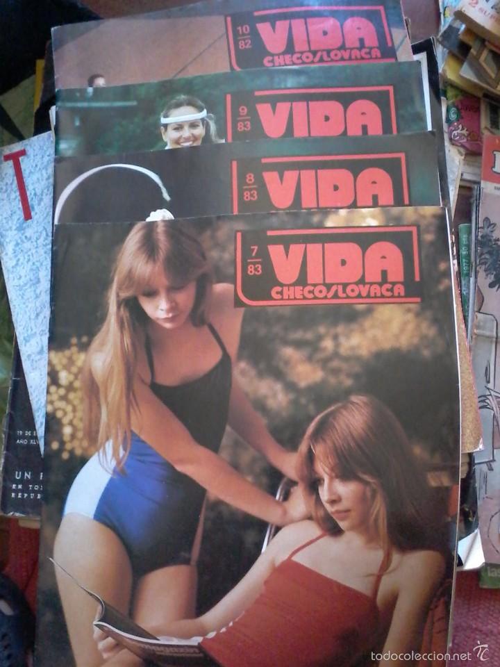 Coleccionismo de Revistas y Peri&oacute;dicos: LOTE DE 4 REVISTAS- VIDA CHECOSLOVACA