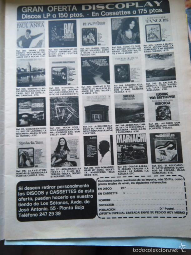 Collezionismo di Riviste e Giornali: recorte anuncio discoplay