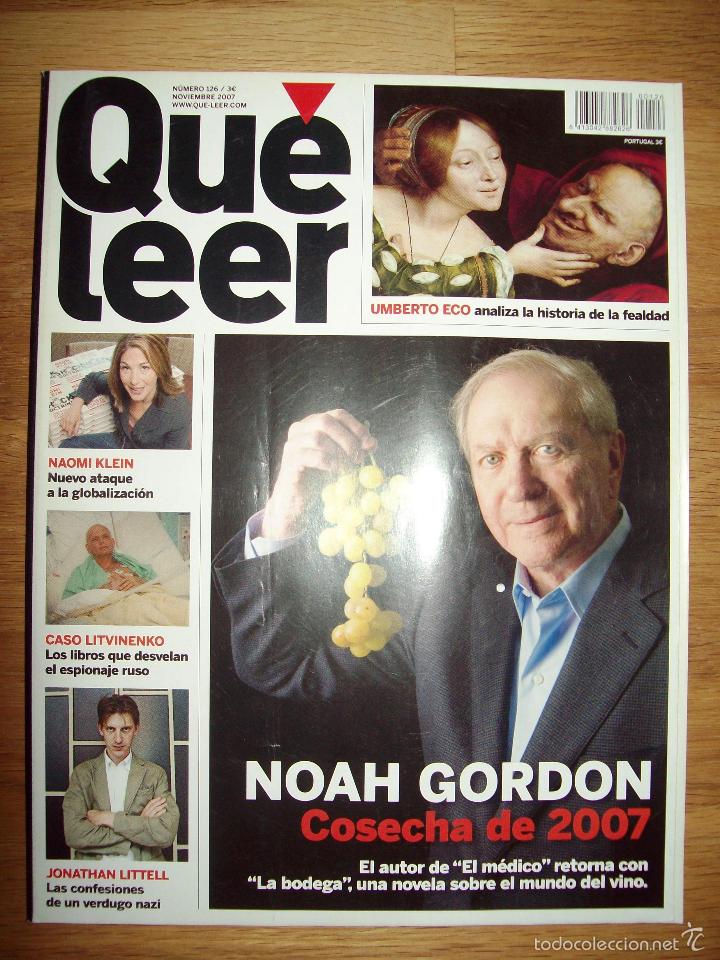Collection Magazines and Newspapers: QU&Eacute; LEER. A&Ntilde;O 12 N&ordm; 126 ; NOVIEMBRE 2007
