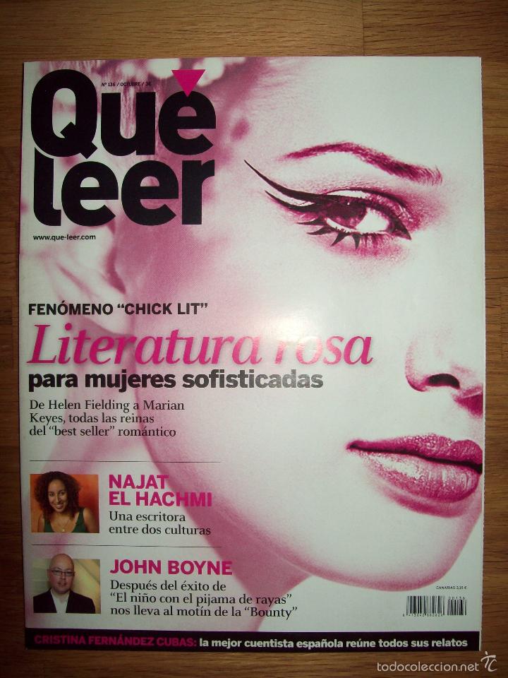 Collezionismo di Riviste e Giornali: QU&Eacute; LEER. A&Ntilde;O 13. N&ordm; 136 ; OCTUBRE 2008