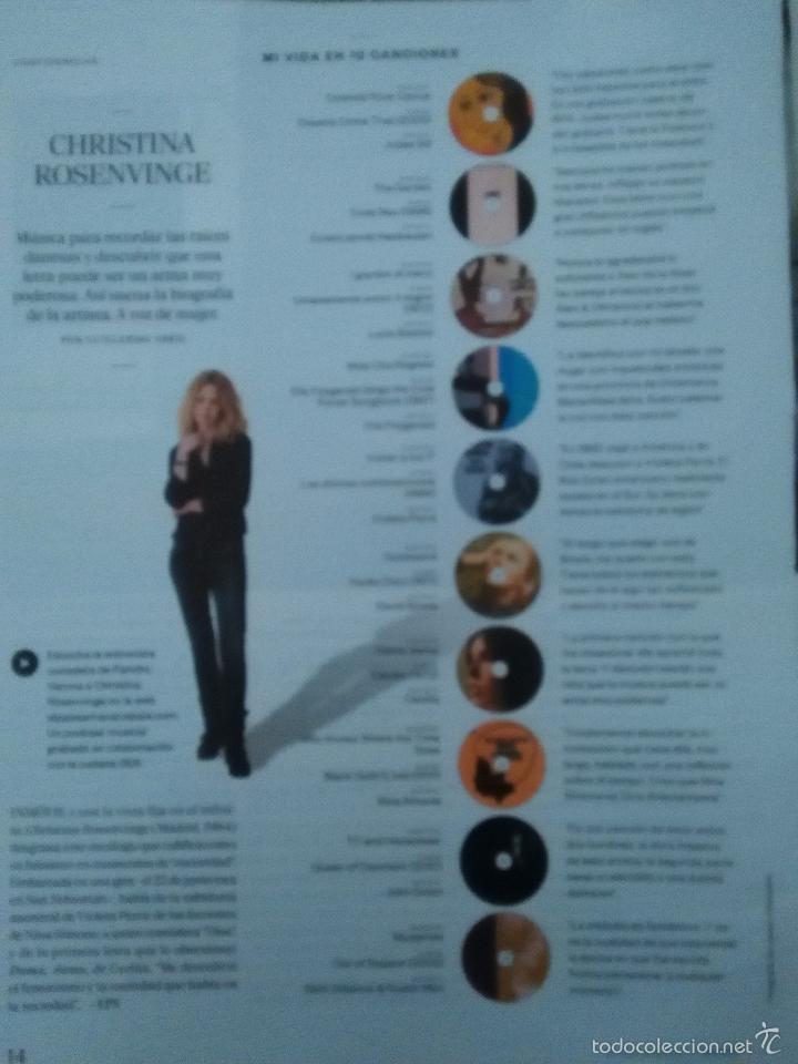 Coleccionismo de revistas y peri&oacute;dicos: RECORTE CHRISTINA ROSENVINGE CRISTINA CECILIA CANTANTE DAVID BOWIE VIOLETA PARRA ELLA FITZGERALD