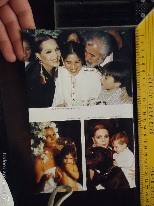 Coleccionismo de revistas y peri&oacute;dicos: sara zara sarita montiel hoja con fotografias - ver fotos adicionales parte trasera