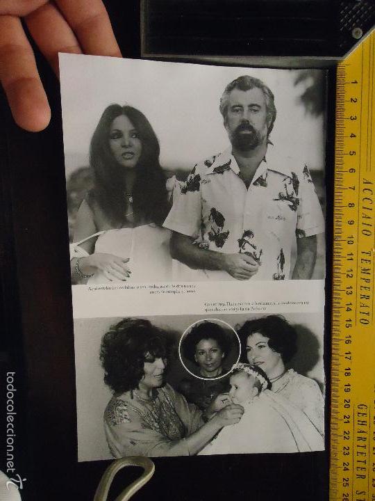 Coleccionismo de revistas y peri&oacute;dicos: sara zara sarita montiel hoja con fotografias - ver fotos adicionales parte trasera
