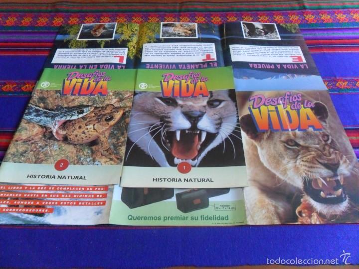 Coleccionismo de revistas y peri&oacute;dicos: DESAF&Iacute;OS DE LA VIDA HISTORIA NATURAL N&ordm;S 1 Y 2 Y FOLLETO PRESENTACI&Oacute;N. CLUB INTERNACIONAL LIBRO 1992
