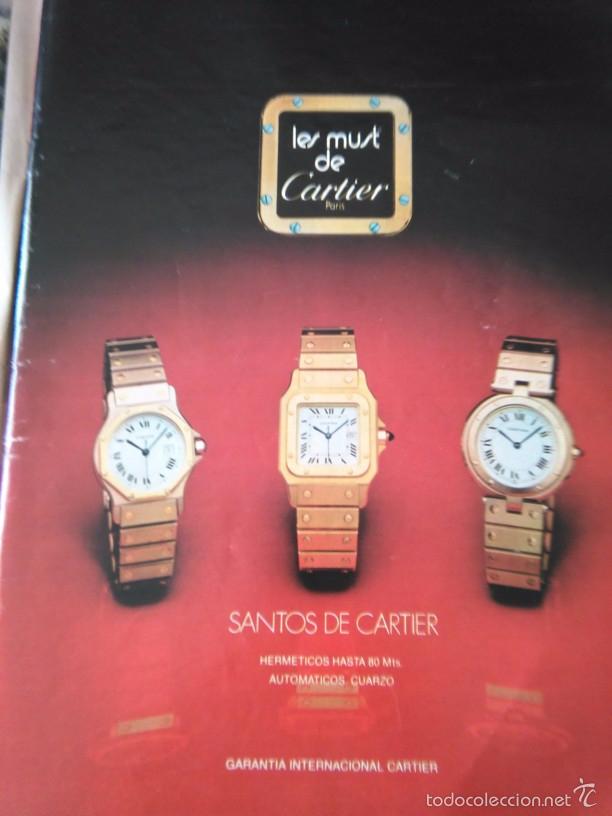 recorte anuncio publicidad relojes cartier le must