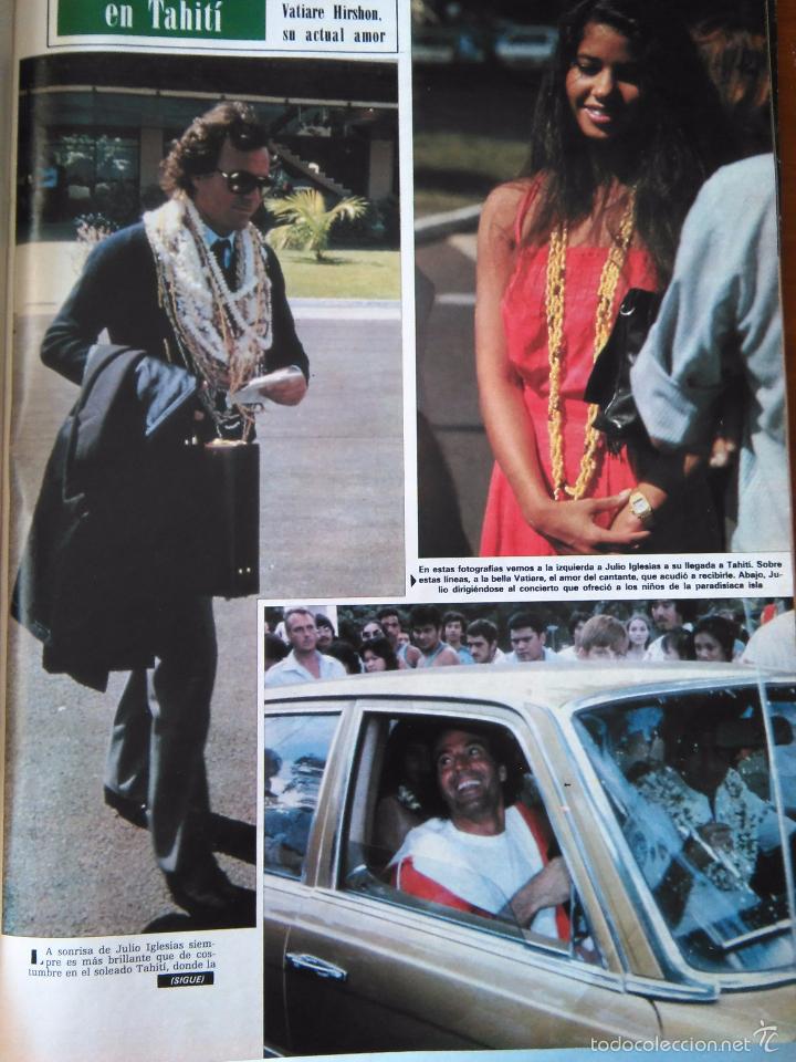 Coleccionismo de Revistas y Peri&oacute;dicos: recorte julio iglesias vatiare tahiti