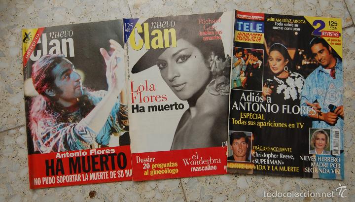 Coleccionismo de Revistas y Peri&oacute;dicos: REVISTA LOLA FLORES TRES REVISTAS DE LA VIDA Y MUERTE DE LOLA FLORES Y ANTONIO