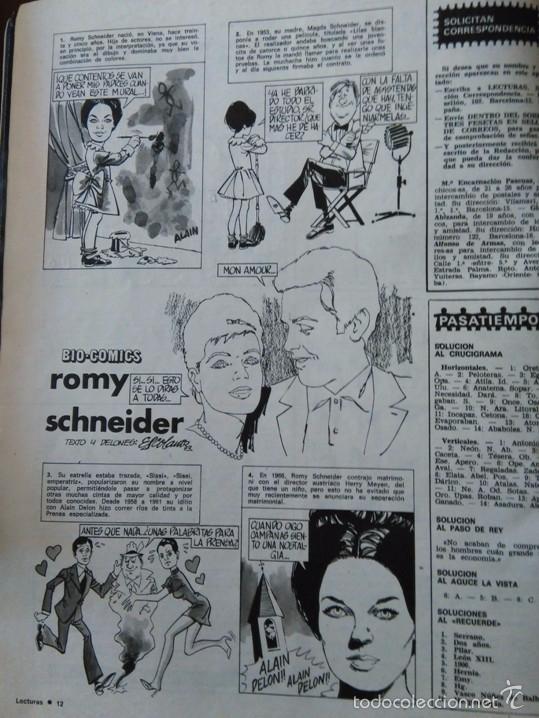 Coleccionismo de Revistas y Peri&oacute;dicos: RECORTE ROMY SCHNEIDER alain delon