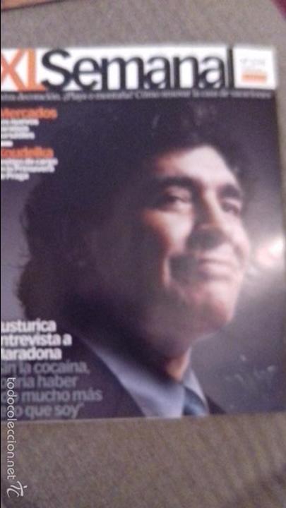 Coleccionismo de Revistas y Peri&oacute;dicos: Revista xl semanal numero 1074 entrevista maradona