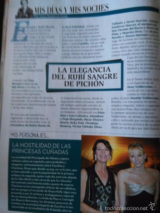 Coleccionismo de Revistas y Peri&oacute;dicos: RECORTE CHARLENE Y CAROLINA DE MONACO