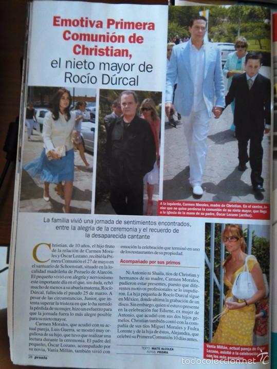 Coleccionismo de Revistas y Peri&oacute;dicos: recorte PRIMERA COMUNION DE CHRISTIAN NIETO MAYOR DE ROCIO DURCAL Y ANTONIO MORALES JUNIOR CARMEN