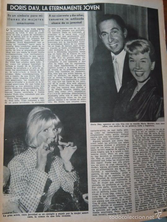 Coleccionismo de Revistas y Peri&oacute;dicos: RECORTE DORIS DAY