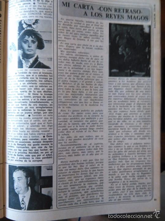 Coleccionismo de Revistas y Peri&oacute;dicos: recorte SOFIA LOREN FERNANDO REY