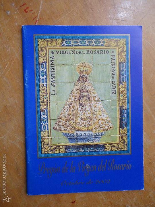 Coleccionismo de Revistas y Peri&oacute;dicos: revista semana santa  - virgen del rosario patrona de cadiz, 2002 octubre, pregon