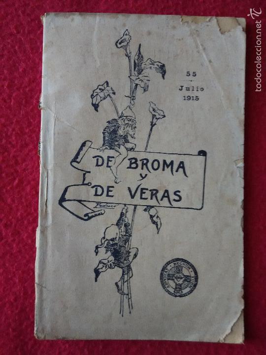 Coleccionismo de Revistas y Peri&oacute;dicos: De bromas y de veras. 1915. N&ordm; 55