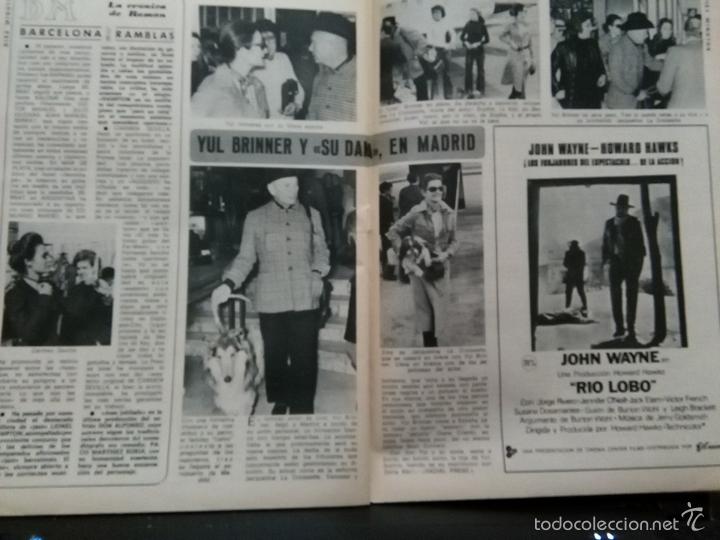Coleccionismo de Revistas y Peri&oacute;dicos: RECORTE YUL BRINNER CARMEN SEVILLA JOHN  RIO LOBO