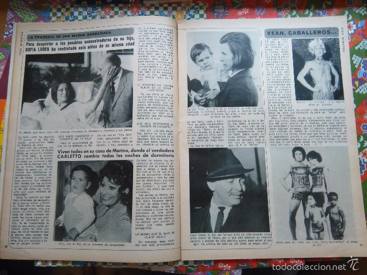 Coleccionismo de Revistas y Peri&oacute;dicos: RECORTE SOFIA LOREN CLARK GABLE LA MODA MASCULINA