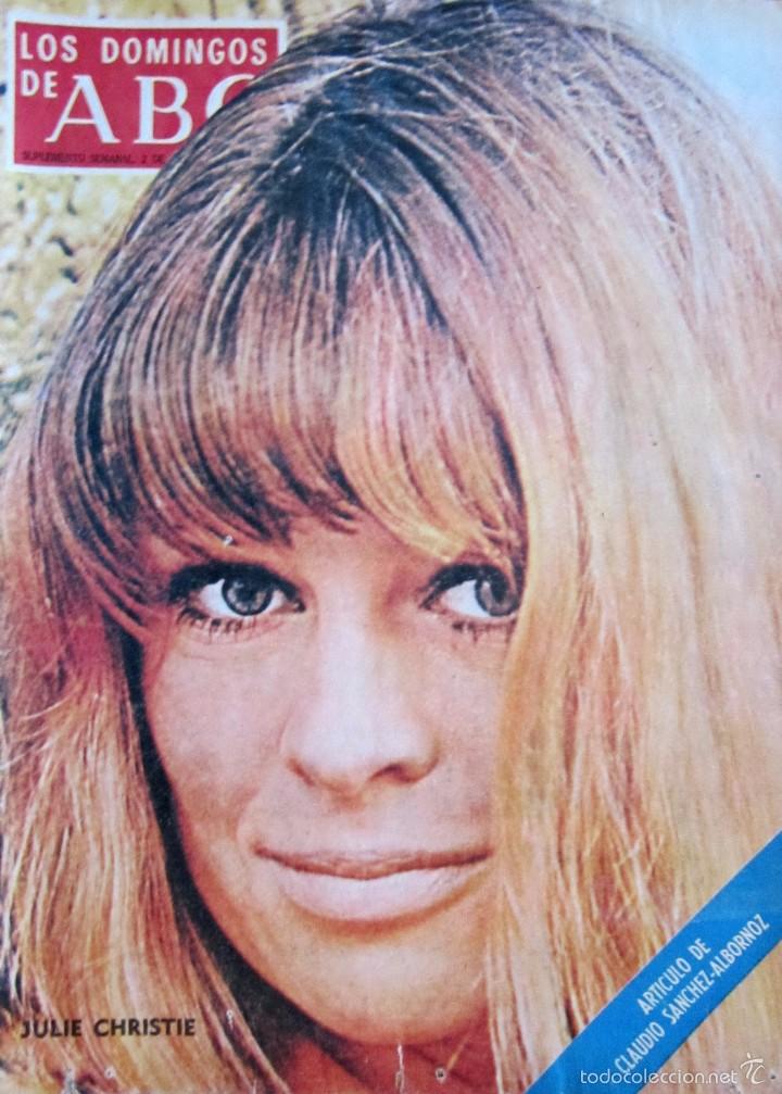 Coleccionismo de Revistas y Peri&oacute;dicos: REVISTA SUPLEMENTO ABC - JULIE CHRISTIE 1973