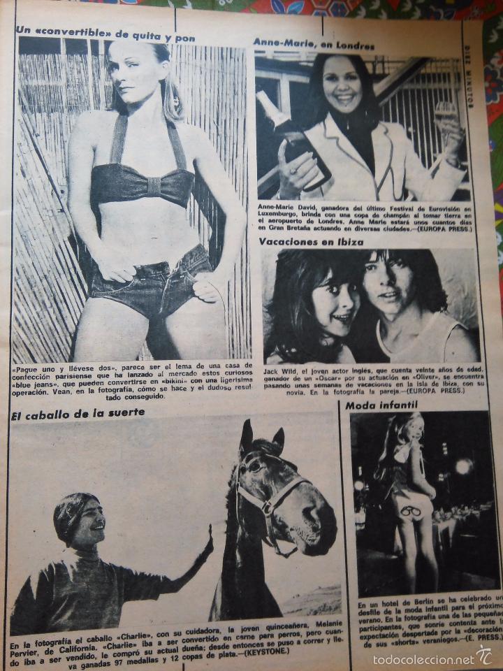 Coleccionismo de Revistas y Peri&oacute;dicos: RECORTE COTILLEO GRAFICO ANNE MARIE DAVID EUROVISION JACK WILDE OLIVER IBIZA