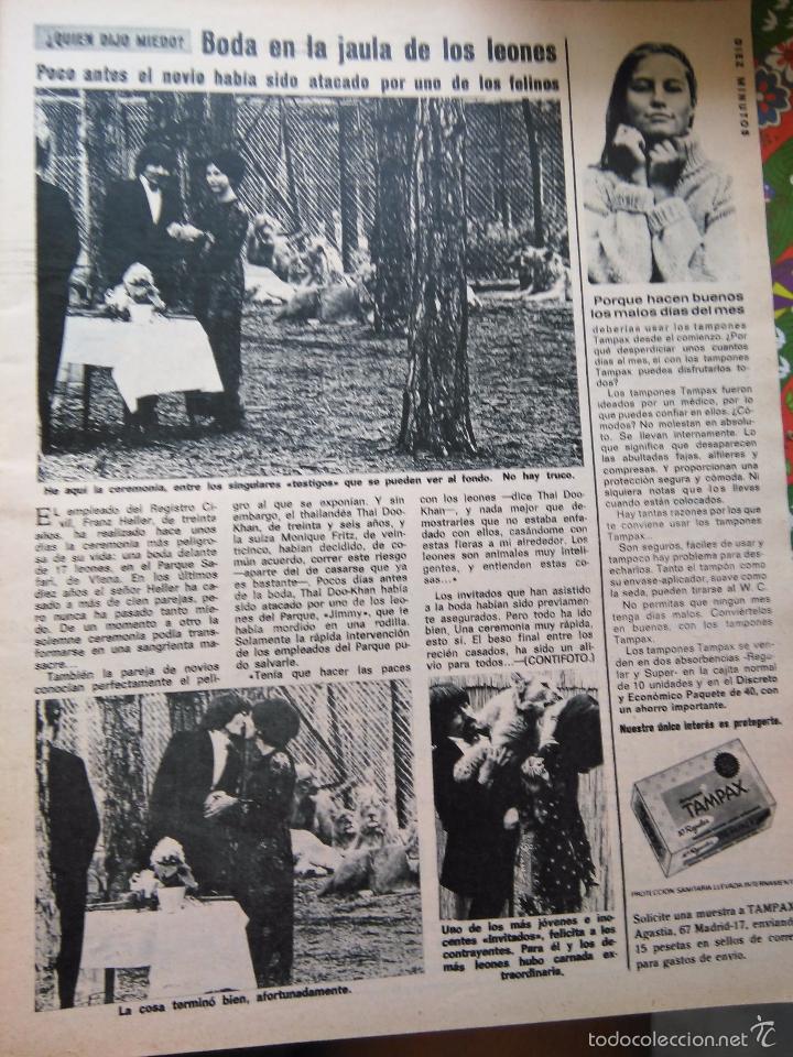 Collectionnisme de Revues et Journaux: RECORTE BODA EN LA JAULA DE LOS LEONES