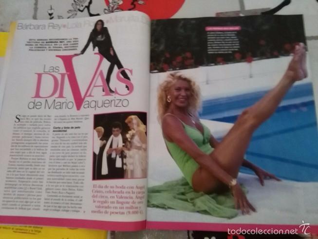 Coleccionismo de Revistas y Peri&oacute;dicos: RECORTE BARBARA REY ROCIO DURCAL ALAIN DELON ANGEL CRISTO
