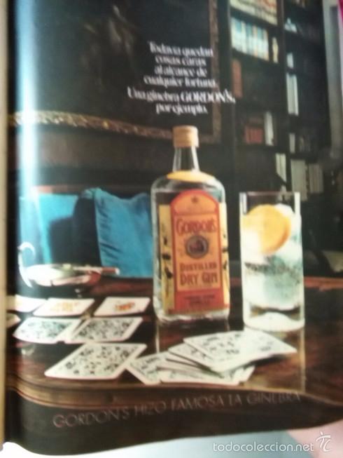 Coleccionismo de revistas y peri&oacute;dicos: recorte anuncio gin ginebra gordons