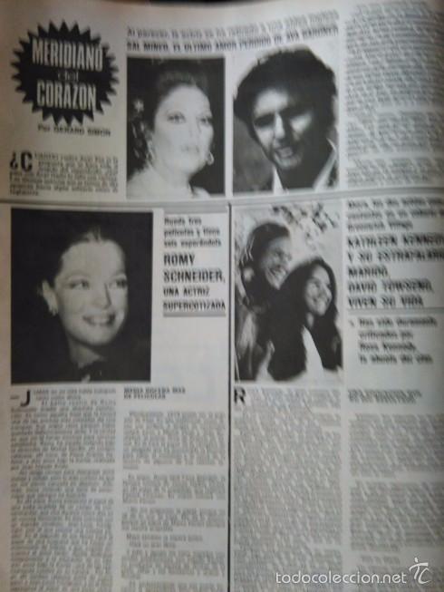 Coleccionismo de Revistas y Peri&oacute;dicos: RECORTE romy schneider ava gardner kathleen kennedy david towsend