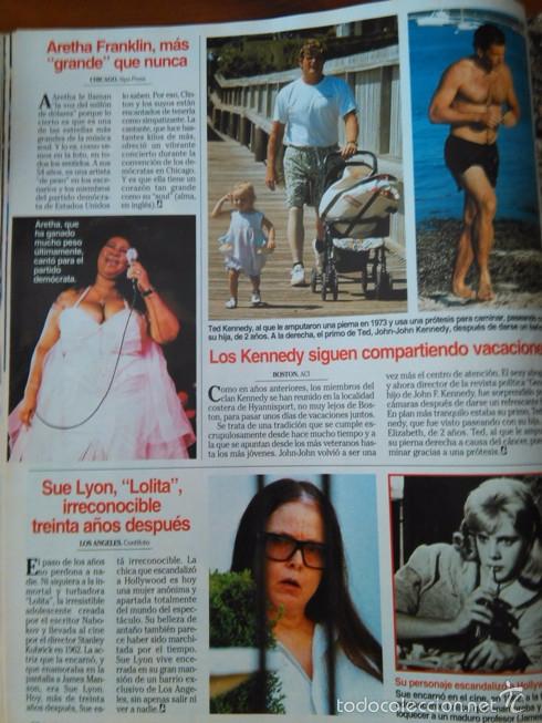 Coleccionismo de Revistas y Peri&oacute;dicos: recorte SUE LYON LOLITA john john kennedy ted aretha franklin