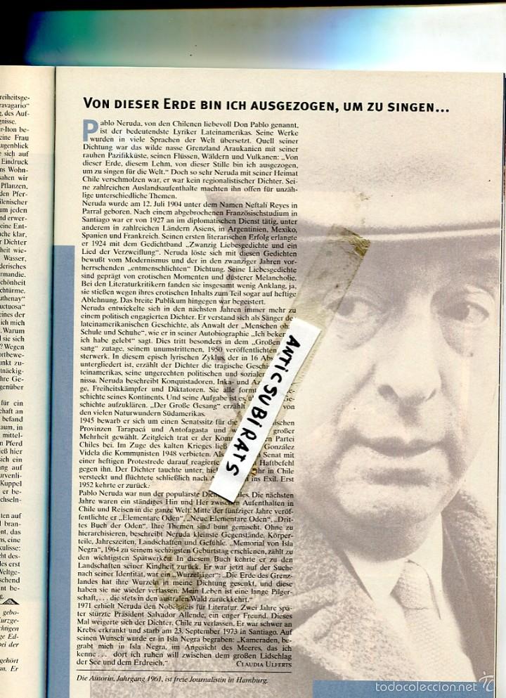 Coleccionismo de revistas y peri&oacute;dicos: REVISTA MERIAN A&Ntilde;O 1996.  PATAGONIA PABLO NERUDA DESIERTO DE ATACAMA