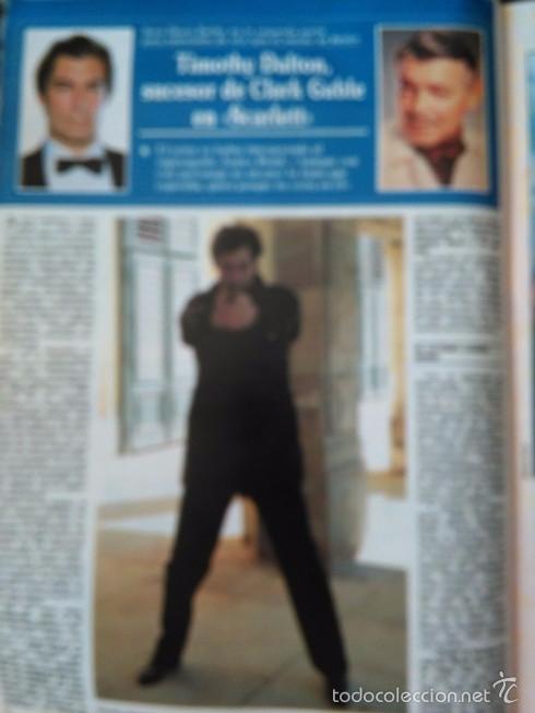 Coleccionismo de Revistas y Peri&oacute;dicos: RECORTE TIMOTHY DALTON JAMES BOND 007 CLARK GABLE MARISA BERENSON GIANCARLO GIANCANINI