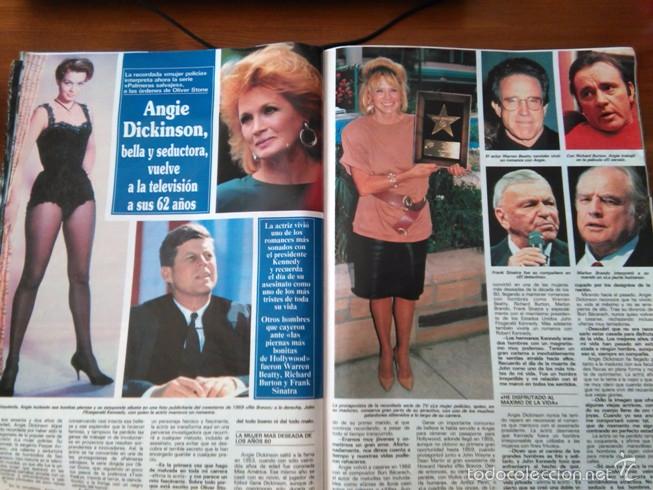 Coleccionismo de Revistas y Peri&oacute;dicos: RECORTE ANGIE DICKINSON FRANL SINATRA MARLON BRANDO RICHARD BURTON WARREN BEATTY
