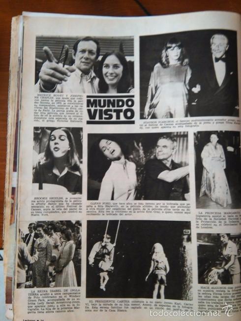 Collection Magazines and Newspapers: recorte ERIN GRAY GLENN FORD CARTER PRINCESA MAURICE RONET BROOKE SHIELDS JOSEPHINE CHAPLIN