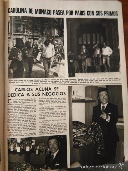 Sammeln von Zeitschriften und Zeitungen: recorte CARLOS ACU&Ntilde;A CAROLINA DE MONACO