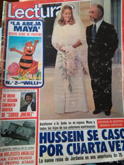 Coleccionismo de Revistas y Peri&oacute;dicos: recorte HUSSEIN DE JORDANIA LISA HALABY LA ABEJA MAYA
