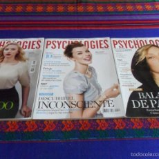 Coleccionismo de Revistas y Periódicos: PSYCHOLOGIES MAGAZINE NºS 76 81 83. UMA THURMAN, MILLA JOVOVICH Y SCARLETT JOHANSSON. BE.. Lote 58321294