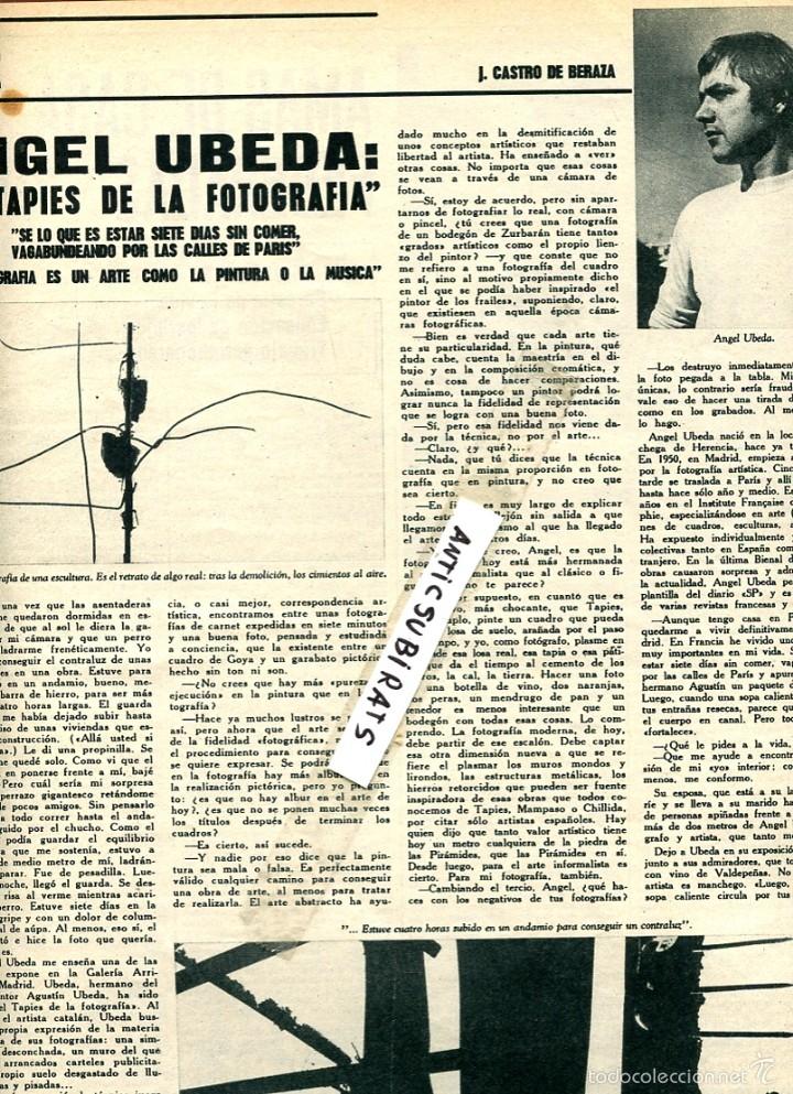 Collezionismo di Riviste e Giornali: REVISTA A&Ntilde;O 1968 ANGEL UBEDA ALICIA ANTON SANIAGO DIAZ JAIME OSTOS CENTROCAMPISTA TOBA ORTI BORDAS