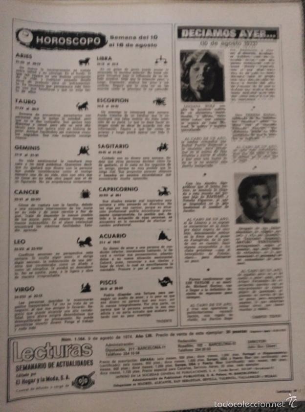 Coleccionismo de revistas y peri&oacute;dicos: RECORTE ARTURO FERNANDEZ LUCIANA WOLF