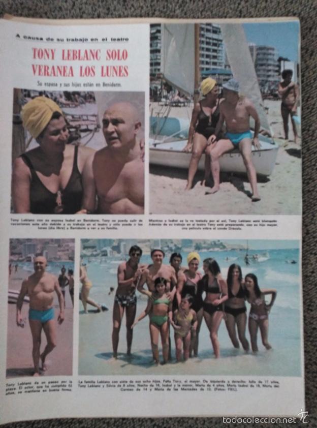 Coleccionismo de revistas y peri&oacute;dicos: recorte TONY LEBLANC