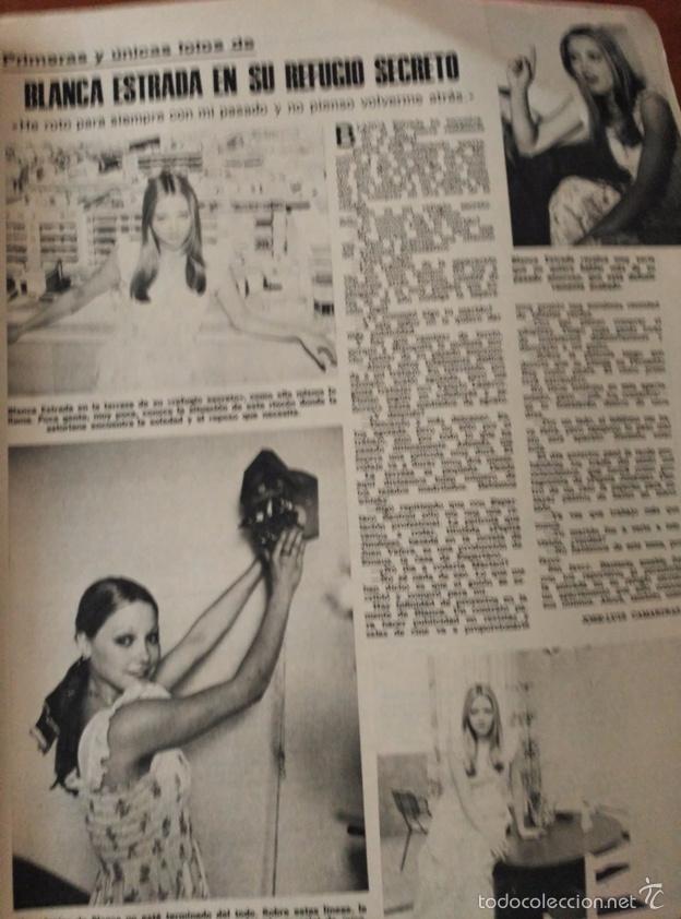 Coleccionismo de revistas y peri&oacute;dicos: recorte BLANCA ESTRADA