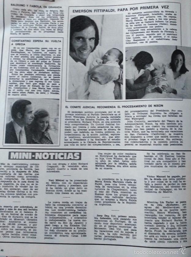 Coleccionismo de revistas y peri&oacute;dicos: recorte EMERSON FITIPALDI