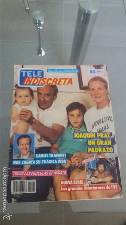 Collectionnisme de Revues et Journaux: Revista tele indiscreta 181 a&ntilde;o 1988 Jes&uacute;s Hermida publicidad nocilla