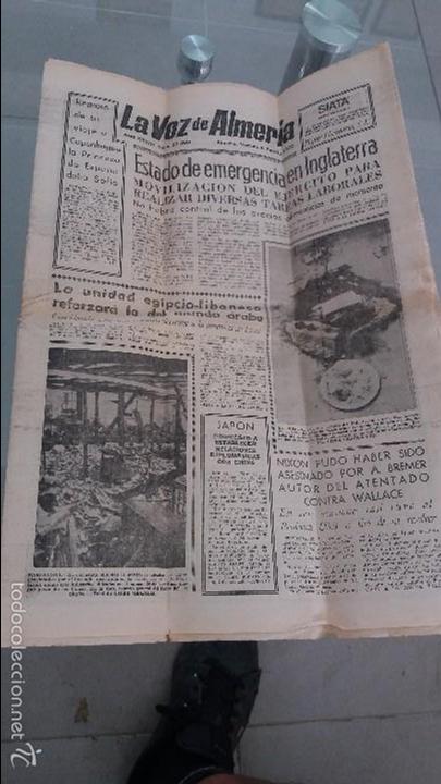 Coleccionismo de Revistas y Peri&oacute;dicos: Peri&oacute;dico la voz de Almer&iacute;a 4 agosto 1972
