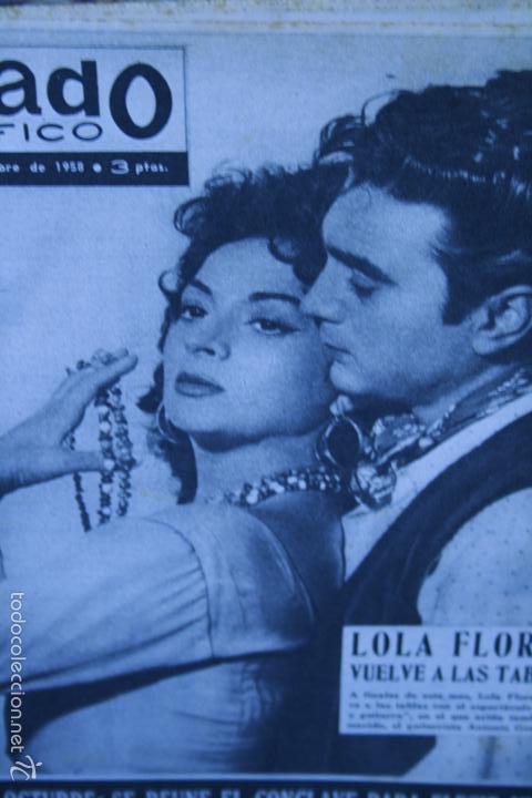 Coleccionismo de revistas y peri&oacute;dicos: LOLA FLORES  MISS FRANCIA   1958