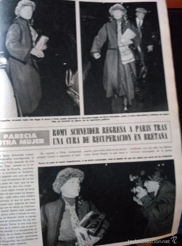 Coleccionismo de Revistas y Peri&oacute;dicos: RECORTE ROMY SCHNEIDER